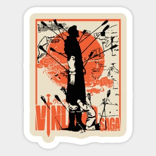 fertile westward land, a land without war or slavery Vinland Saga Sticker